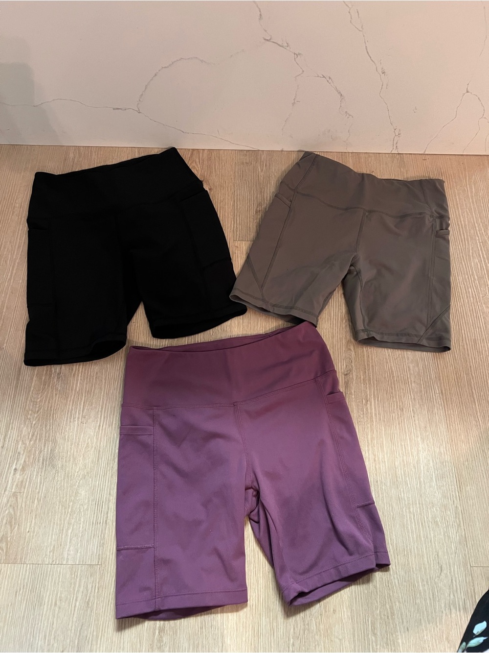 Danskin and Avia Women's Active Bike Shorts Trio